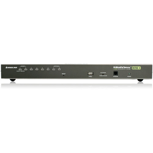 IOGEAR 8-Port USB PS/2 Combo KVM Switch Kit with One PS/2 KVM Cable and Eight USB KVM Cables