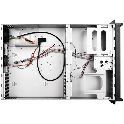 iStarUSA D-300L-PFS 3U High Performance Rackmount Chassis Front-Mounted ATX Power Supply (Black)