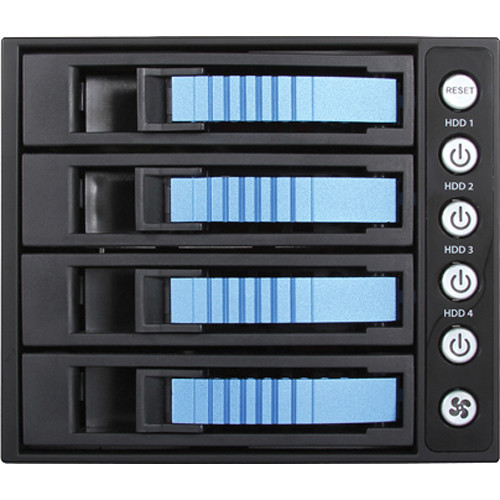 iStarUSA BPU-340SATA 3 x 5.25" to 4 x 3.5" Bay SAS/SATA 6.0 Gb/s Hot-Swap Cage (Silver)
