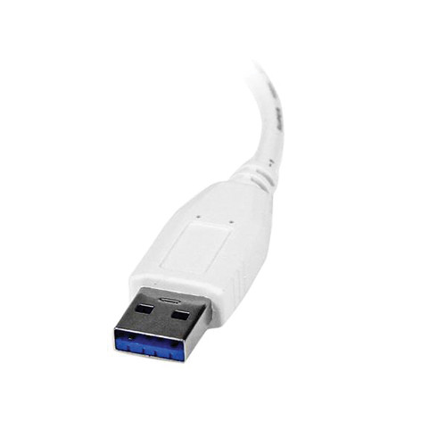 StarTech USB 3.0 to Gigabit Ethernet NIC Network Adapter (White)