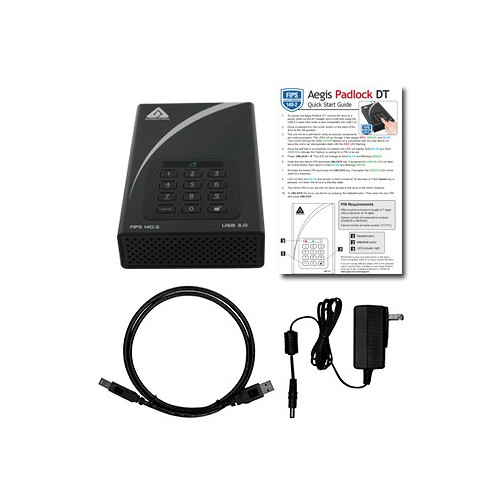 Apricorn 8TB Aegis Padlock DT FIPS 140-2 Level 2-Validated External Desktop Drive