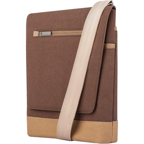 Moshi Aerio Lite Vertical Messenger Bag for Select Apple iPads or Apple 12" MacBook (Cocoa Brown)