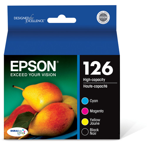 Epson T126 DURABrite Ultra High-Capacity Black & Color Ink Cartridge Set