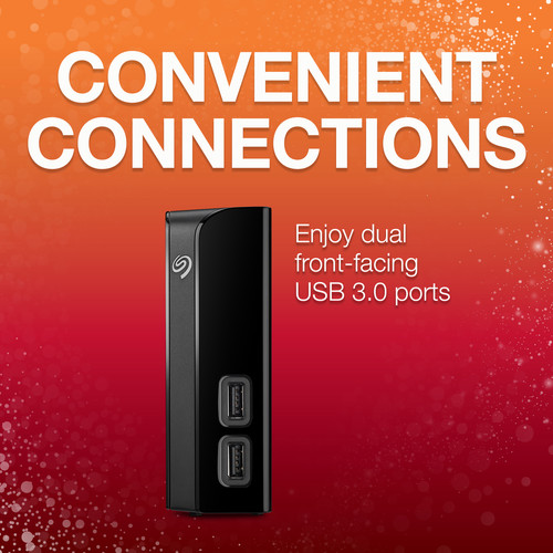 Seagate 6TB Backup Plus USB 3.0 External Hard Drive with USB Hub