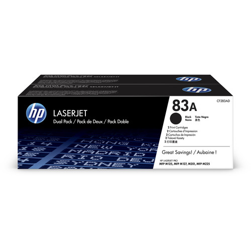 HP 83A Black LaserJet Toner Cartridge (2-Pack)