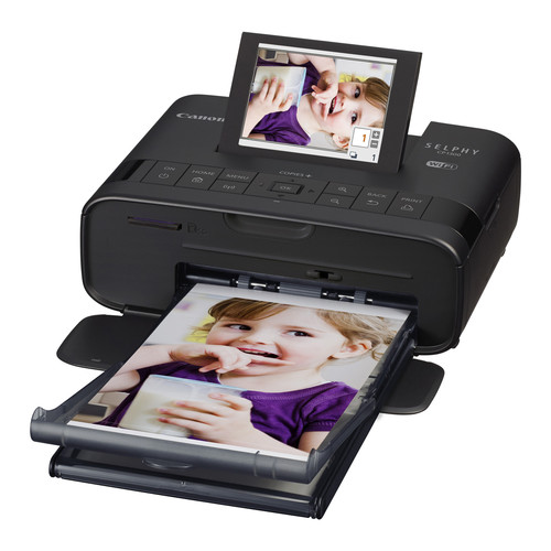 Canon SELPHY CP1300 Compact Photo Printer Battery Bundle (Black)