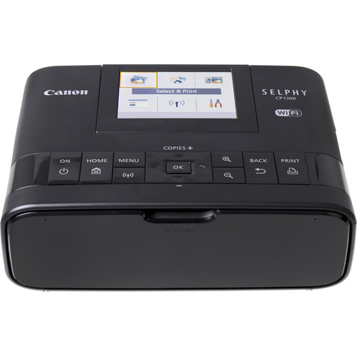 Canon SELPHY CP1300 Compact Photo Printer Battery Bundle (Black)