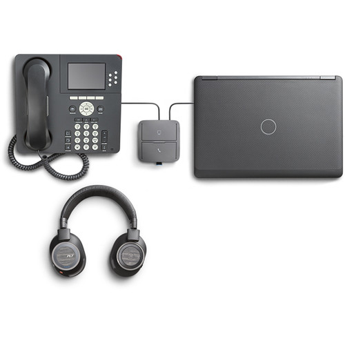 Plantronics Voyager 8200 UC Bluetooth Headset with USB Type-A Adapter (Black)