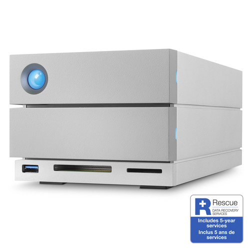 LaCie 8TB 2big Dock 2-Bay RAID Array Thunderbolt 3