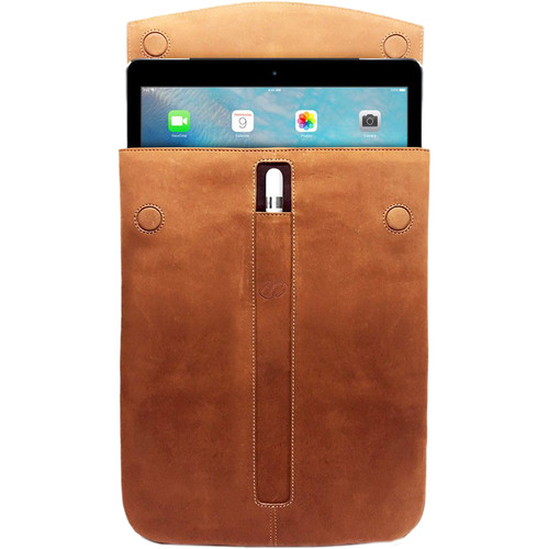 MacCase Premium Leather Sleeve for iPad Pro 12.9 (Black)