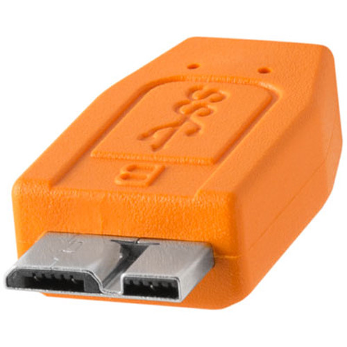 Tether Tools TetherPro USB Type-C Male to Micro-USB 3.0 Type-B Male Cable (15', Orange)