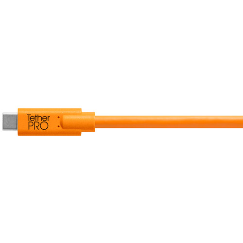 Tether Tools TetherPro USB Type-C Male to Micro-USB 3.0 Type-B Male Cable (15', Orange)