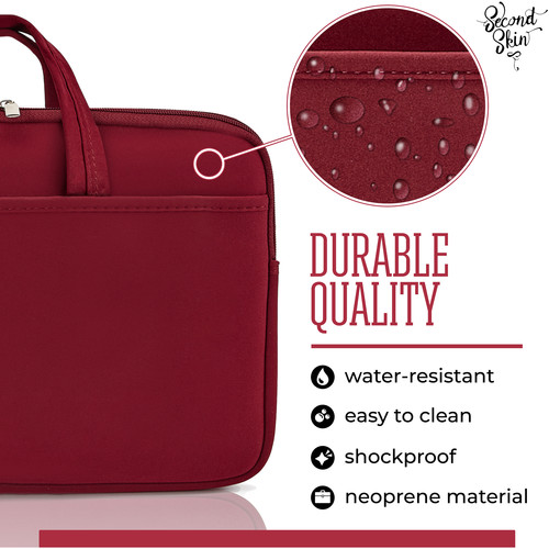 Second Skin 13" MacBook Sleeve with Handles (Wine)