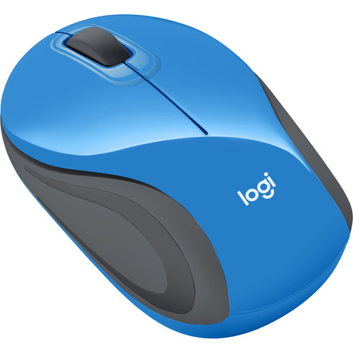 Logitech M187 Wireless Ultra Portable Mouse (Blue)