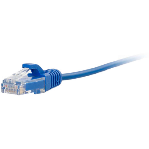 C2G RJ45 Male to RJ45 Male Slim Cat 6 Patch Cable (6", Blue)