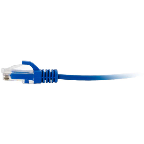 C2G RJ45 Male to RJ45 Male Slim Cat 6 Patch Cable (1', Blue)