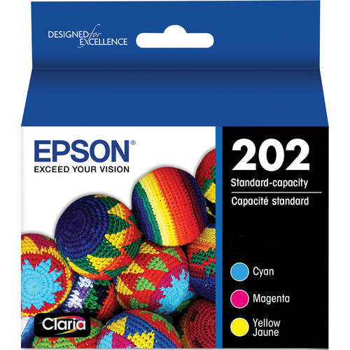Epson Claria 202 Standard-Capacity Ink Cartridge Color Combo Pack (Cyan, Magenta, Yellow)