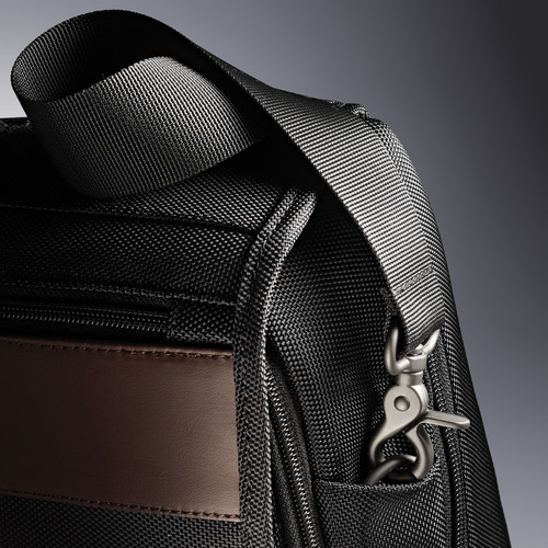 Samsonite Kombi Flapover Briefcase (Black/Brown)