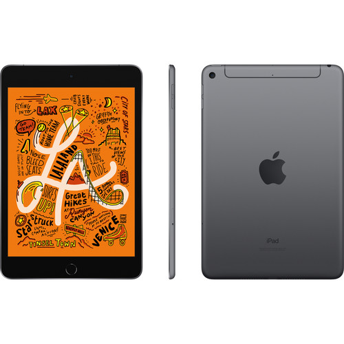 Apple 7.9" iPad mini (Early 2019, 256GB, Wi-Fi + 4G LTE, Space Gray)