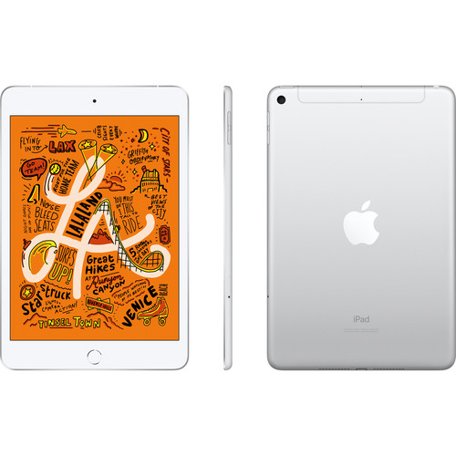 Apple 7.9" iPad mini (Early 2019, 64GB, Wi-Fi + 4G LTE, Silver)