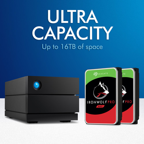 LaCie 4TB 2big 2-Bay USB 3.1 Type-C RAID Array