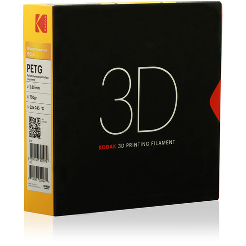 Kodak 2.85mm PETG Filament (750g, Translucent Orange)