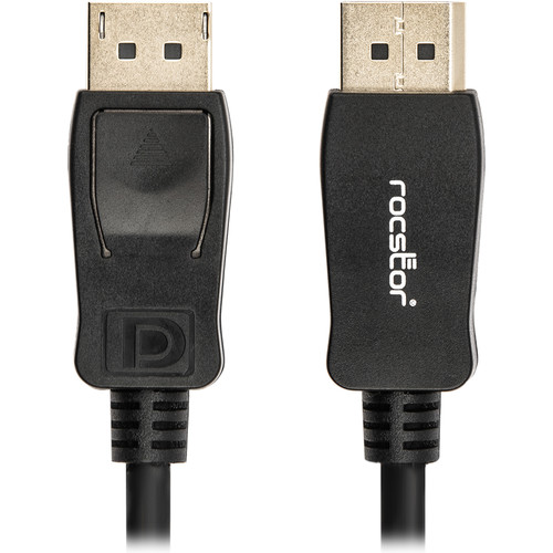 Rocstor DisplayPort 1.2 Cable with Latches (10')