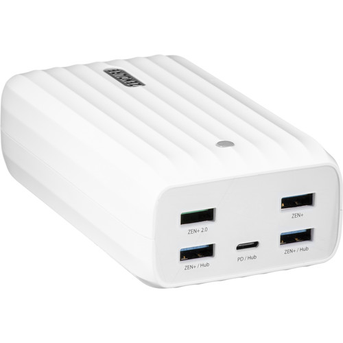 ZENDURE 20,100mAh X6 Power Bank and USB Hub with 45W Power Delivery & Quick Charge (White)