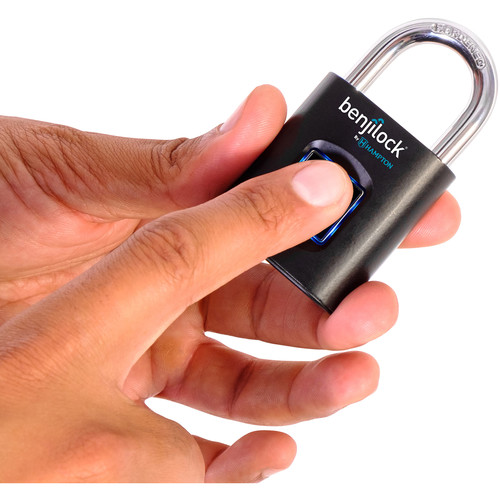 BenjiLock 43mm Fingerprint Padlock (Black)