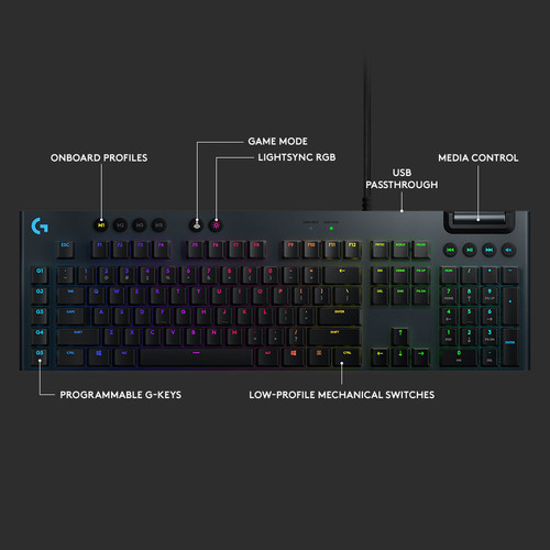 Logitech G G815 LIGHTSYNC RGB Mechanical Gaming Keyboard (GL Linear)