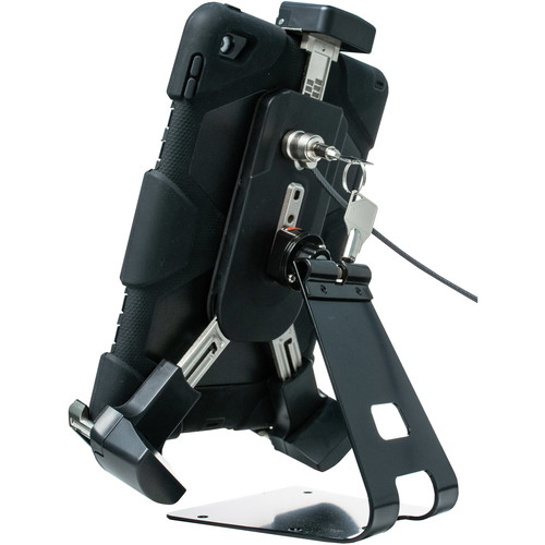 CTA Digital Tri-Grip Tablet Security Clasp with Quick-Connect Base and VESA Mount
