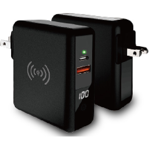 I/OMagic 6700mAh Super AC Dual Port + Qi Wireless Charging Power Bank