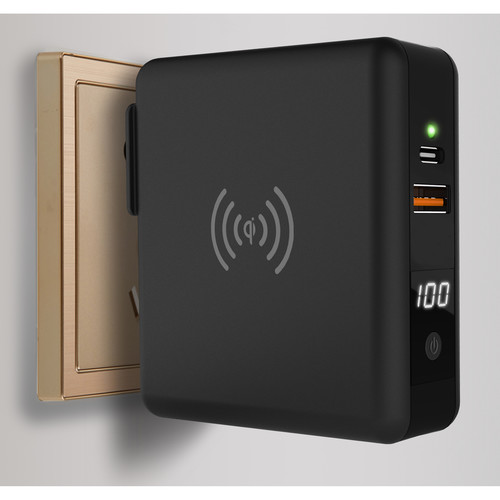 I/OMagic 6700mAh Super AC Dual Port + Qi Wireless Charging Power Bank