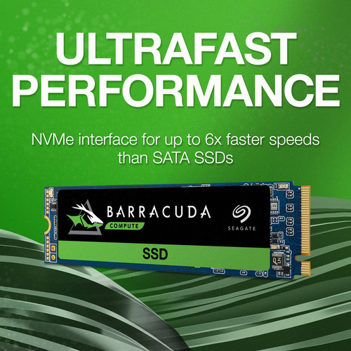 Seagate 500GB BarraCuda 510 M.2 PCIe NVMe Internal SSD