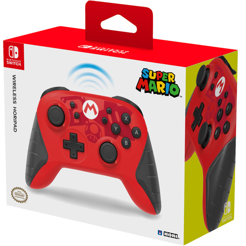 Hori HORIPAD Mario Edition Rechargeable Wireless Controller for Nintendo Switch
