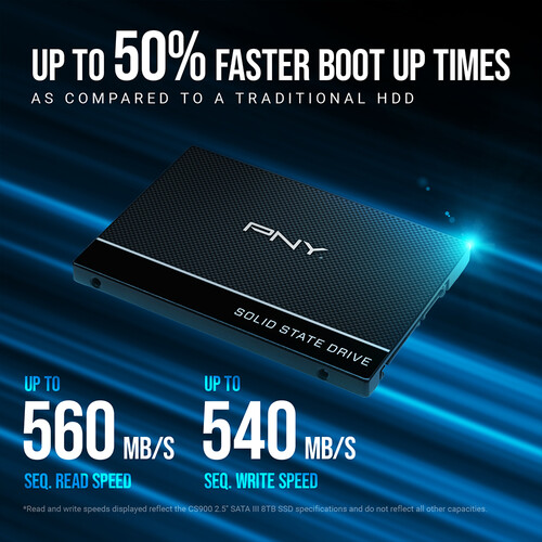 PNY Technologies 250GB CS900 SATA III 2.5