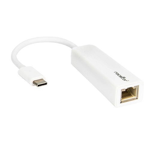 Rocstor USB-C to Gigabit Network Adapter (White)