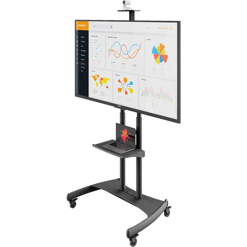 Kanto Living Mobile TV Cart with Adjustable Shelf for 50 to 82" Displays