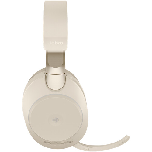 Jabra Evolve2 85 Noise-Canceling Wireless Over-Ear Headset (Unified Communication, USB Type-C, Beige)