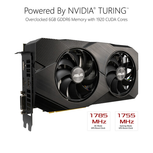 ASUS Dual GeForce RTX 2060 EVO OC Edition Graphics Card