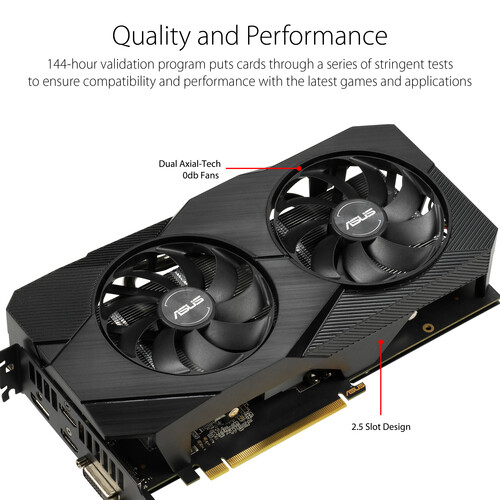 ASUS Dual GeForce RTX 2060 EVO OC Edition Graphics Card