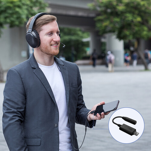 ASUS AI Noise-Canceling Mic Adapter with USB Connectivity