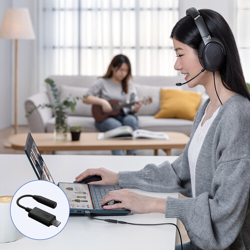 ASUS AI Noise-Canceling Mic Adapter with USB Connectivity