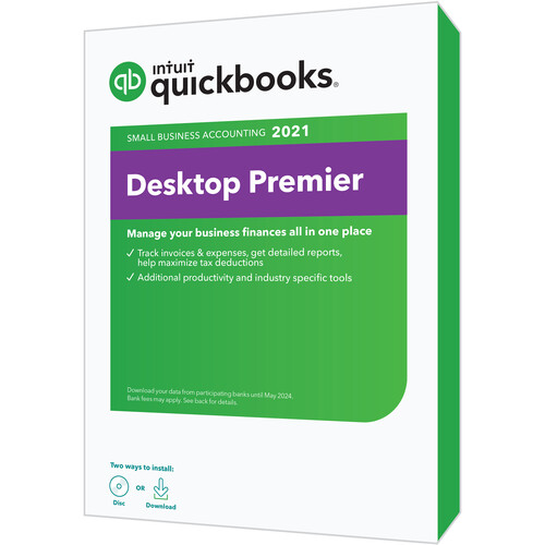 Intuit Quickbooks Desktop Premier 2021 (Disc)