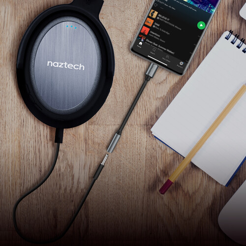 Naztech USB Type-C to 3.5mm Audio Adapter (5")