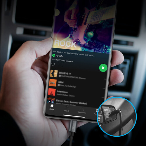 Naztech USB Type-C to 3.5mm Audio Adapter (5")