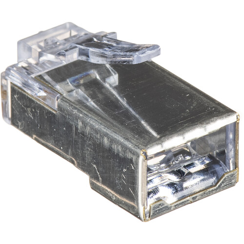 Platinum Tools Shielded EZ-RJ45 Connectors for CAT5e & CAT6 with Internal Ground (Clamshell Packaging, 10-Pieces)