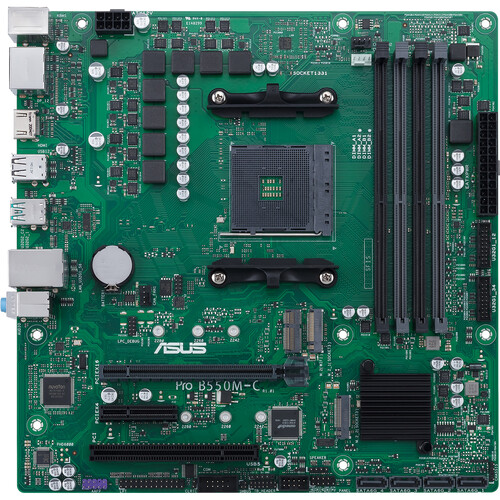ASUS Pro B550M-C/CSM AM4 Micro-ATX Commercial Motherboard