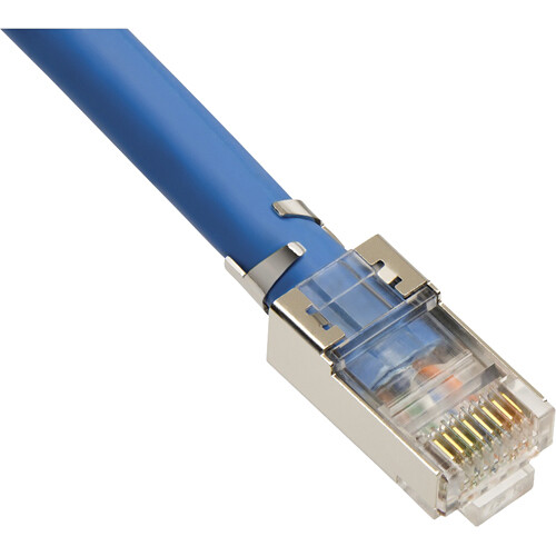 Platinum Tools RJ-45 CAT6A/10-Gig Shielded Connectors with Liners (50-Pieces, Clamshell Packaging)