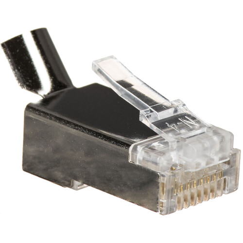 Platinum Tools RJ-45 CAT6A/10-Gig Shielded Connectors with Liners (50-Pieces, Clamshell Packaging)